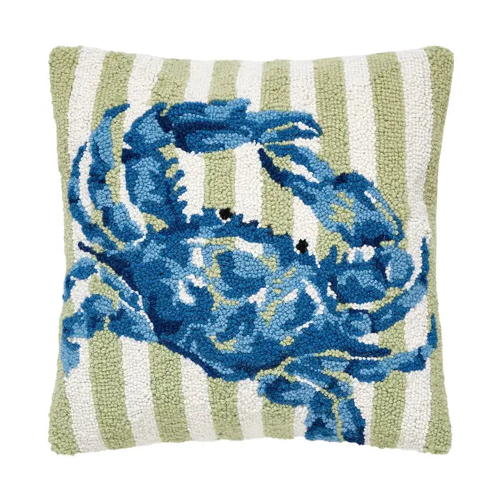 Peking Handicraft Crab Stripe Hook Pillow