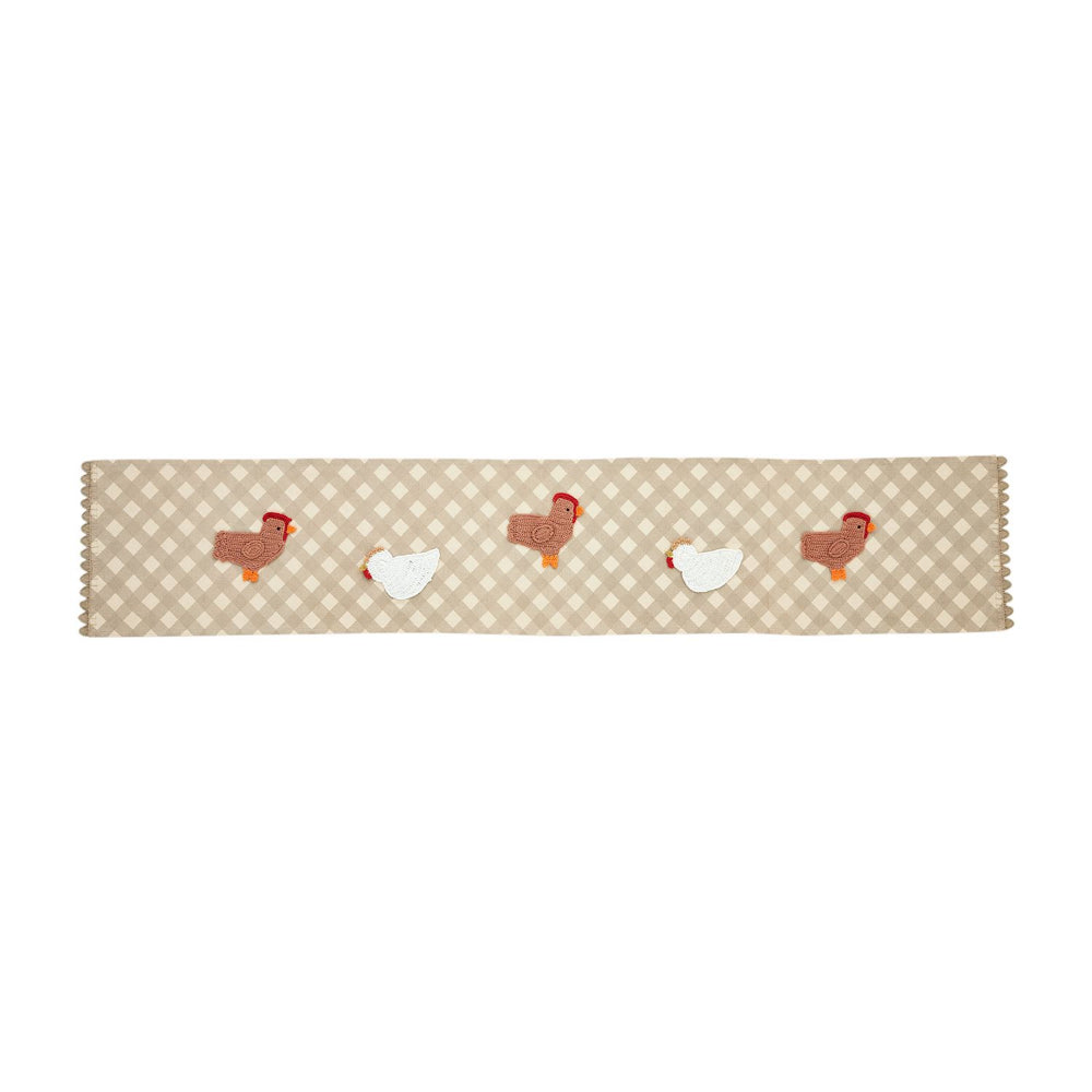 Mud Pie Chicken Table Runner