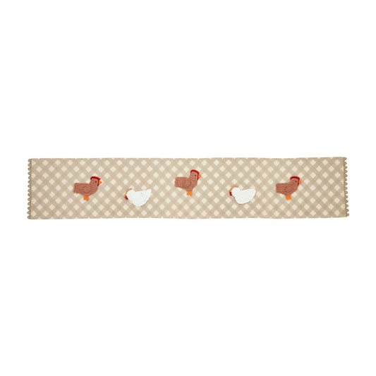 Mud Pie Chicken Table Runner