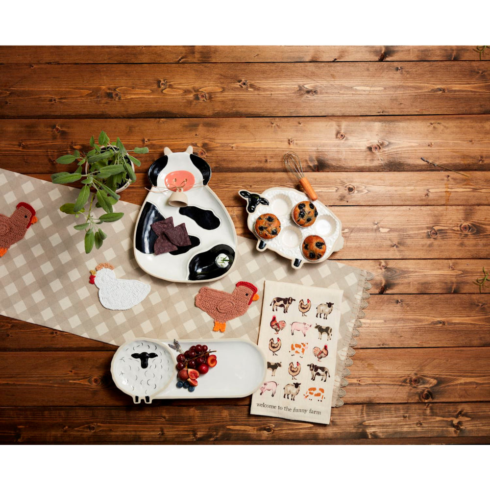 Mud Pie Chicken Table Runner
