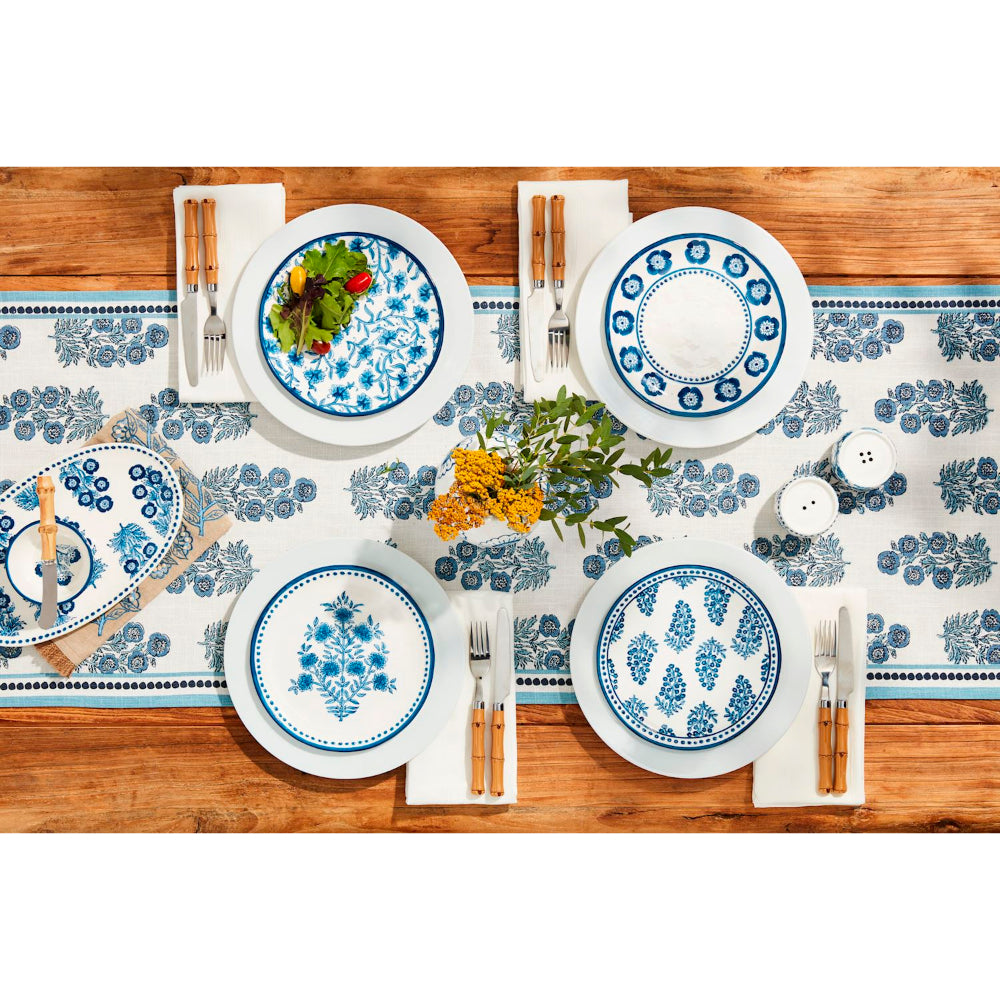 Mud Pie Block Print Table Runner