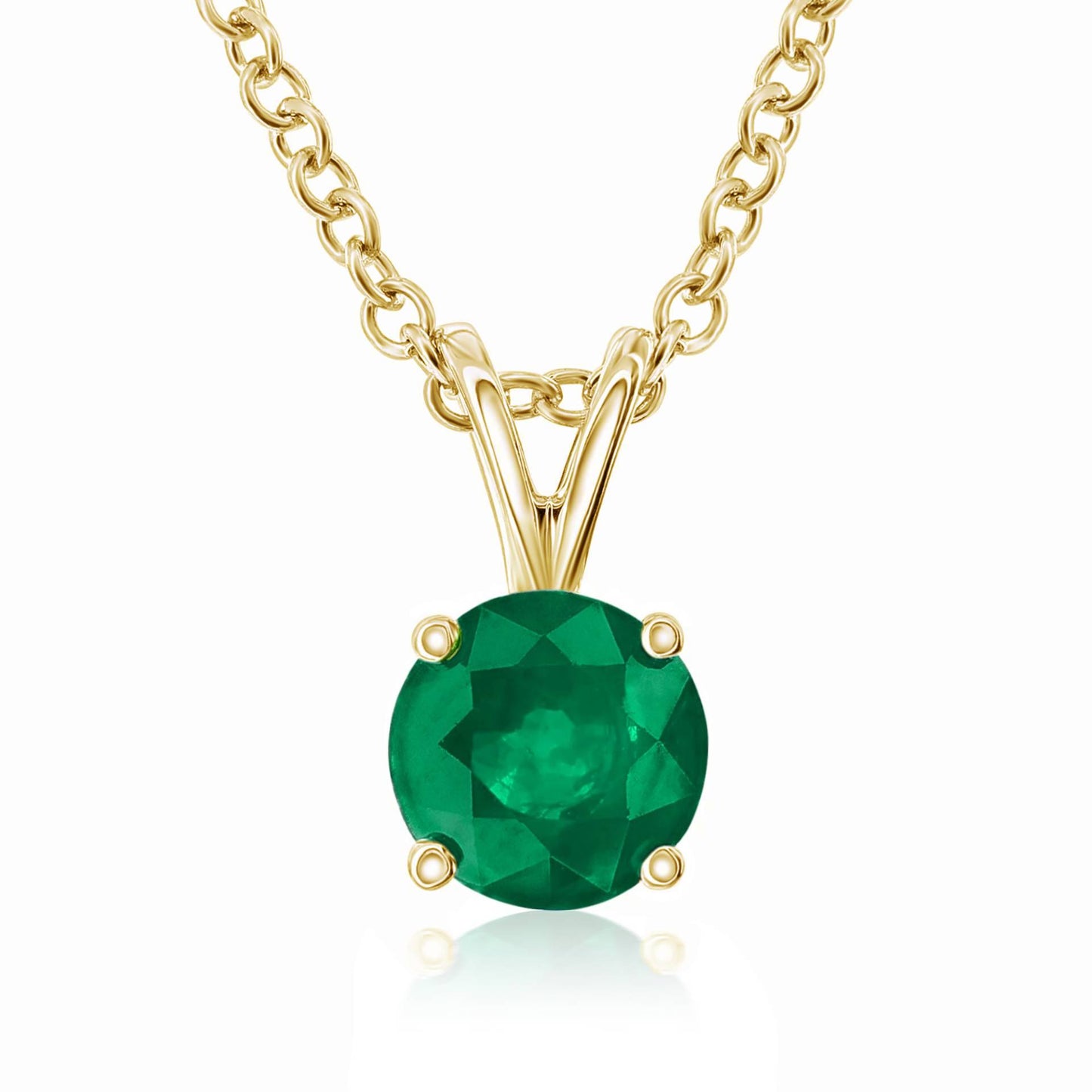 Smyth Jewelers 14k Gold Emerald Pendant Necklace