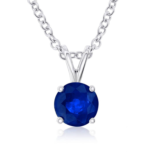 Smyth Jewelers 14k Gold Sapphire Pendant Necklace
