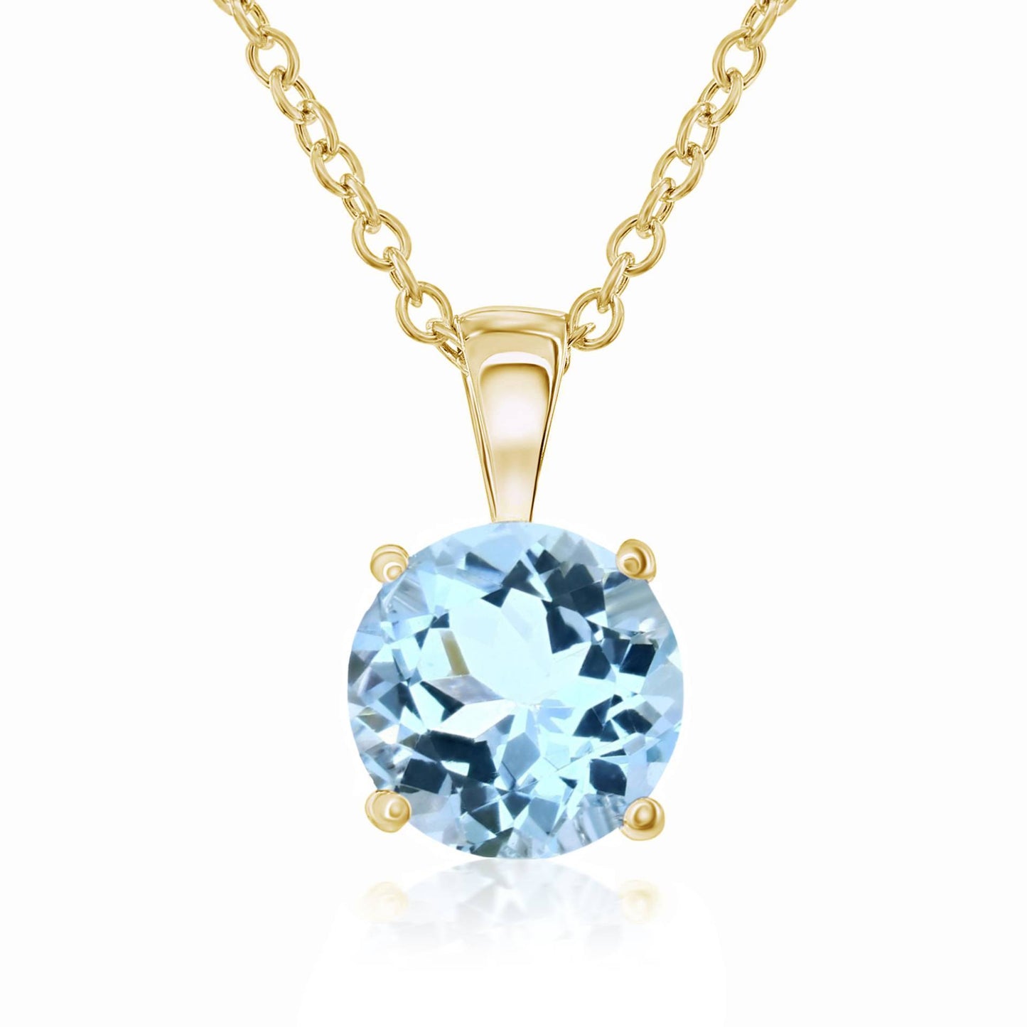 Smyth Jewelers 14k Gold Aquamarine Pendant Necklace