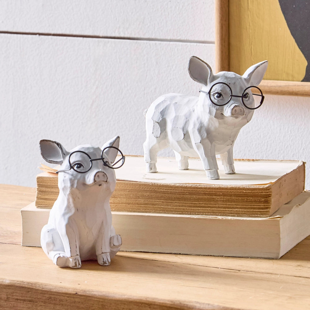 Raz Imports 5" Pig With Glasses