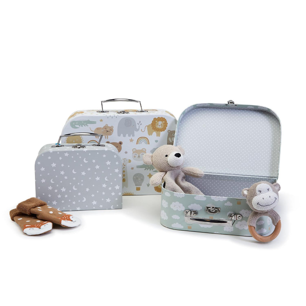 Two's Company Nesting Storage Suitcase Boxes - Set of 3