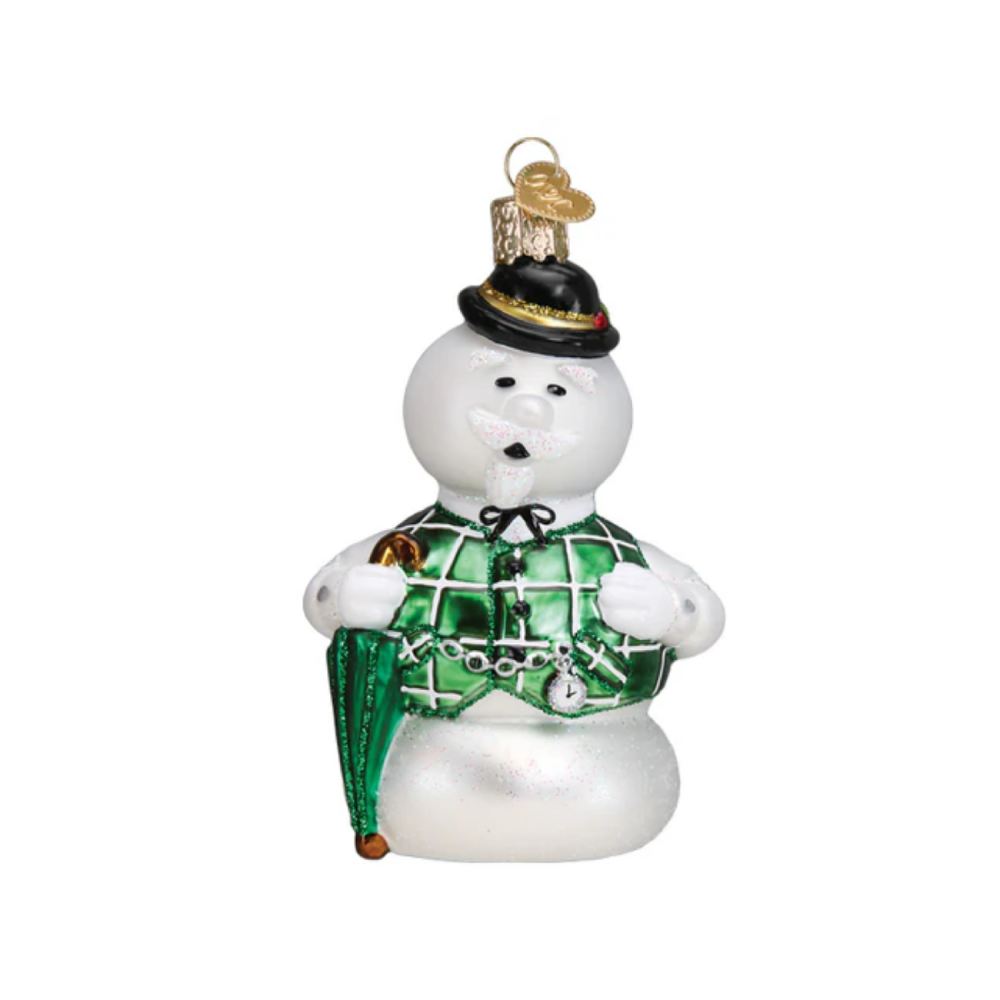 Old World Christmas Sam The Snowman Ornament