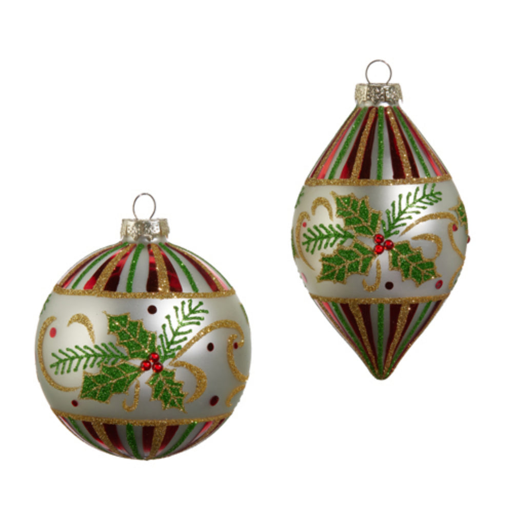 4" Holly Leaf Ornament