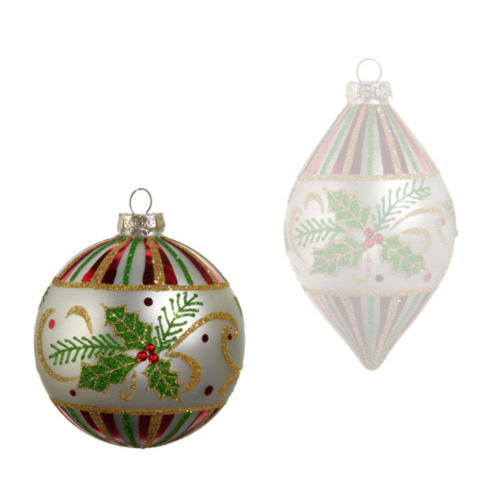 4" Holly Leaf Ornament