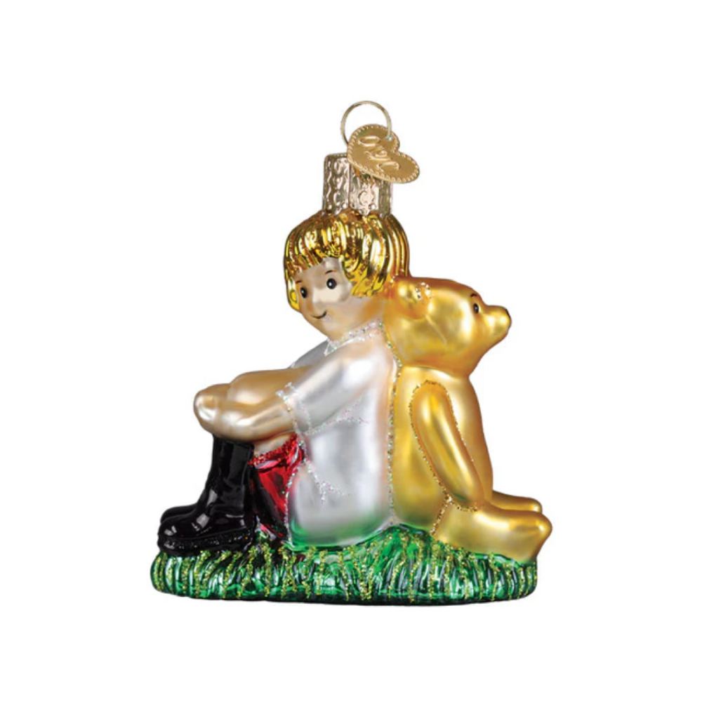Old World Christmas Winnie And Christopher Robin Ornament