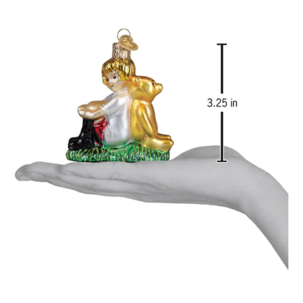 Old World Christmas Winnie And Christopher Robin Ornament