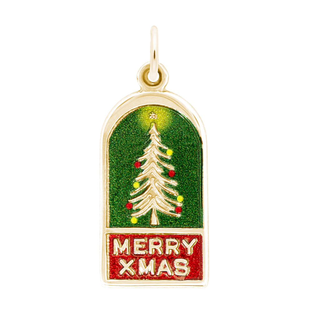 4446-001 Painted Merry Xmas Tree