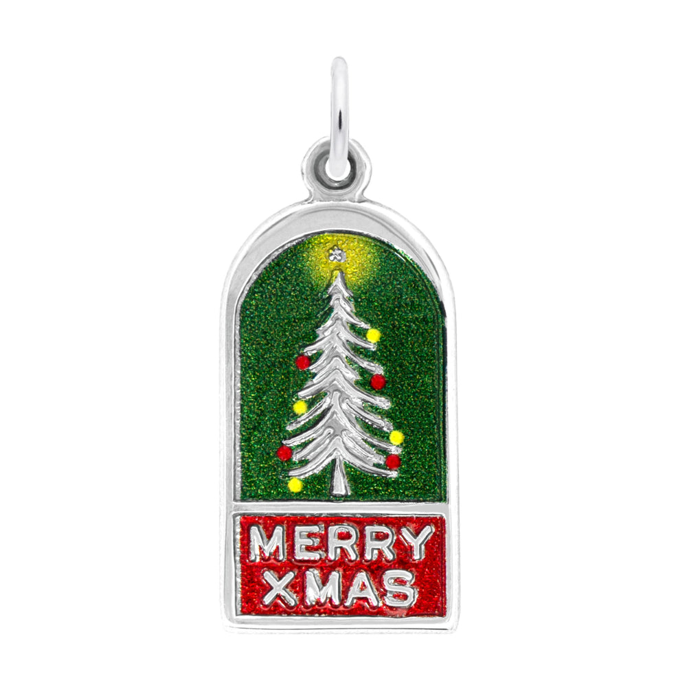 4446-001 Painted Merry Xmas Tree
