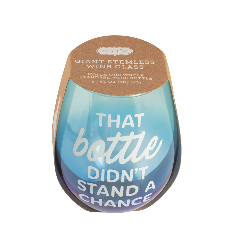 Mud Pie Giant Wine Glass That Bottle