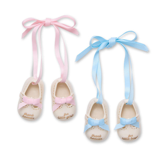 Two's Company Thank Heaven Pair of Baby Shoes Keepsake Ornament with Gift Box
