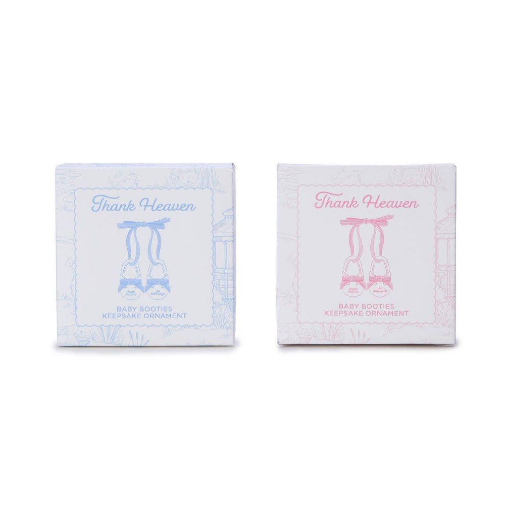 Two's Company Thank Heaven Pair of Baby Shoes Keepsake Ornament with Gift Box