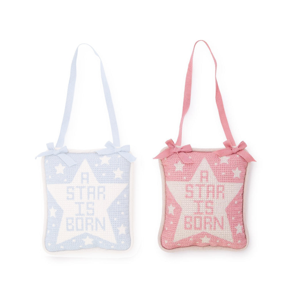 Two's Company A Star is Born Embroidered Pillow Door Hanger