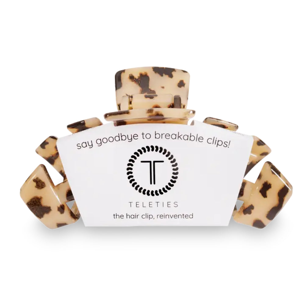 TELETIES Blonde Tortoise Large Hair Clip