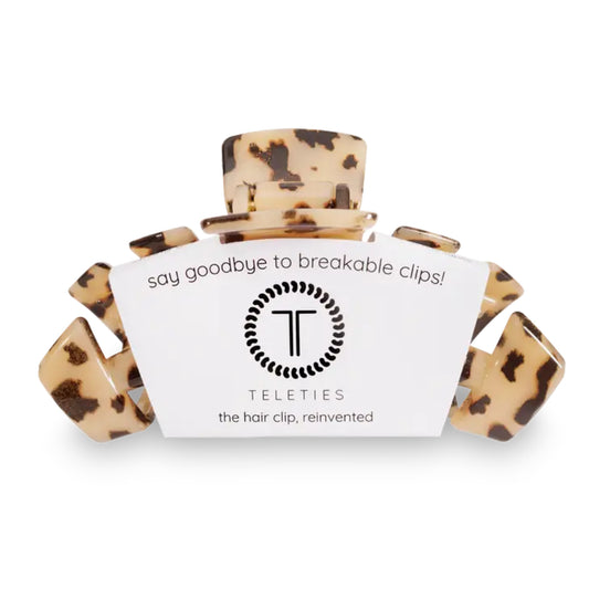 TELETIES Blonde Tortoise Large Hair Clip