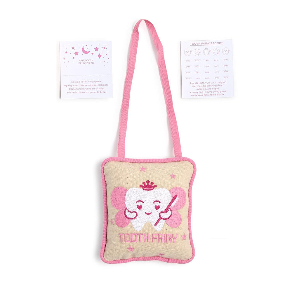 Two's Company Tooth Fairy Embroidered Pillow Door Hanger