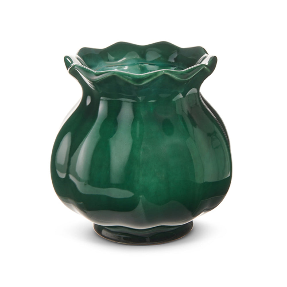 Raz Imports Verdigris Green Bud Planter