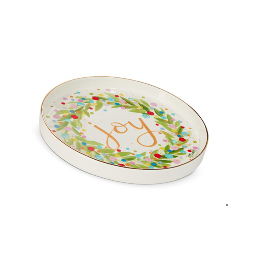 Raz Imports 12.25" Joy Wreath Plate