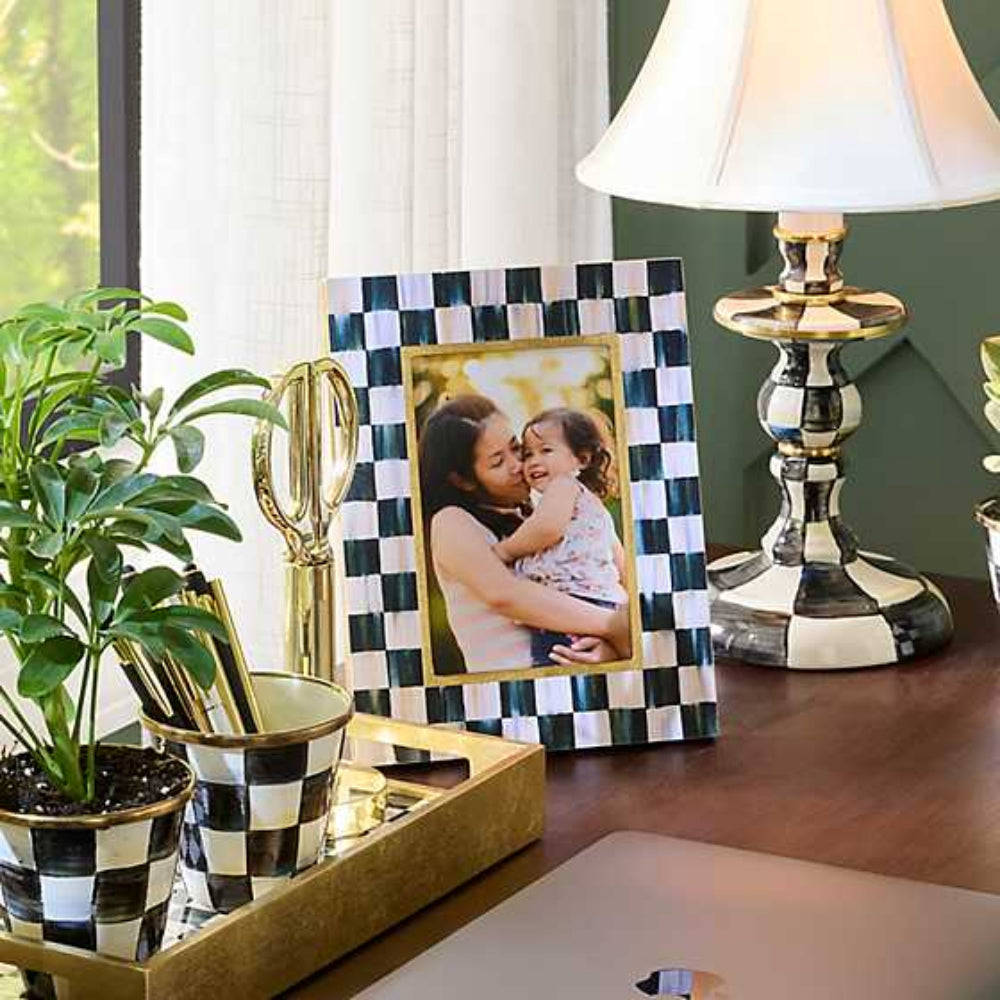 MacKenzie-Childs Courtly Check Lacquer 4" x 6" Frame