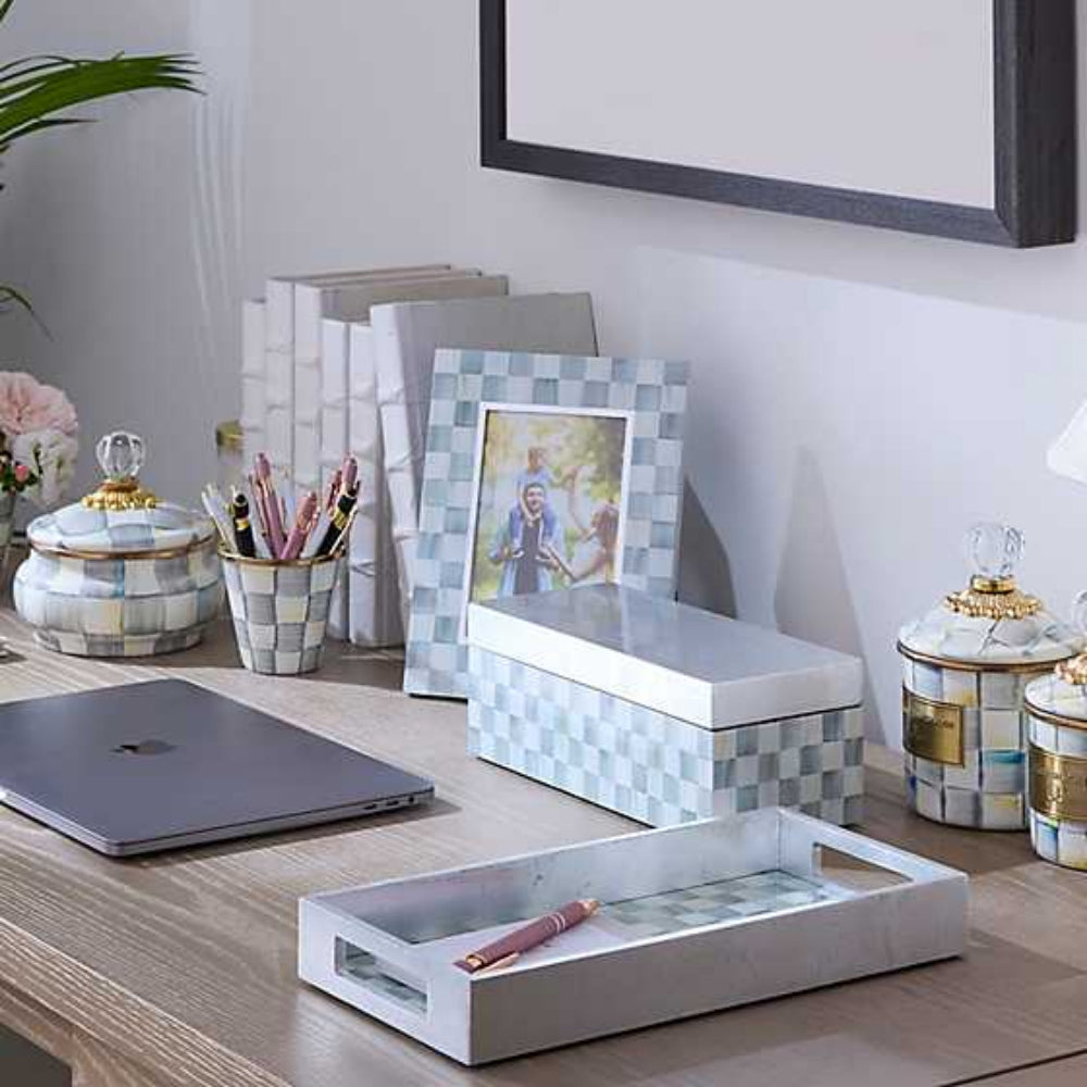 MacKenzie-Childs Sterling Check Lacquer 4" x 6" Frame