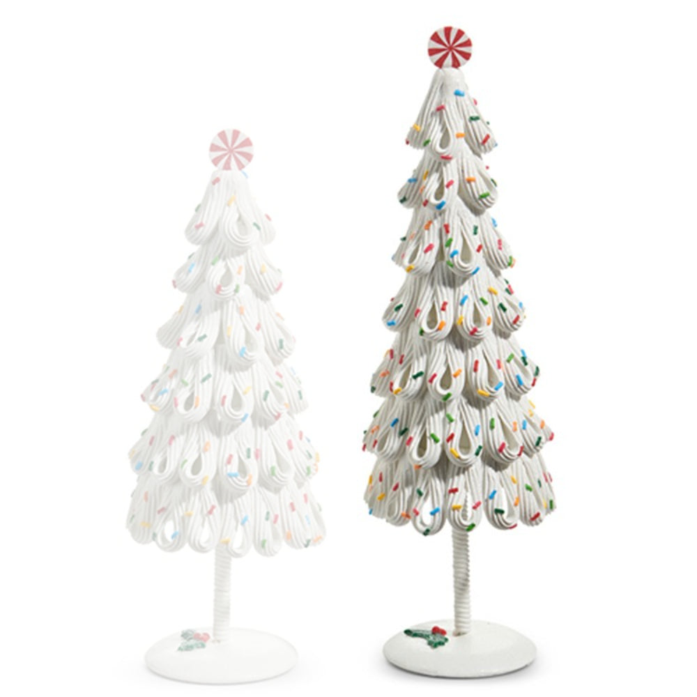 Raz Imports White Icing Trees With Sprinkles