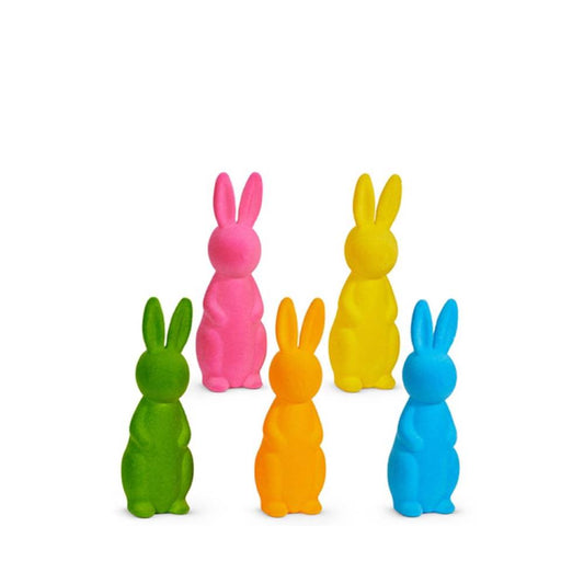 Raz Imports 15" Bright Flocked Bunny