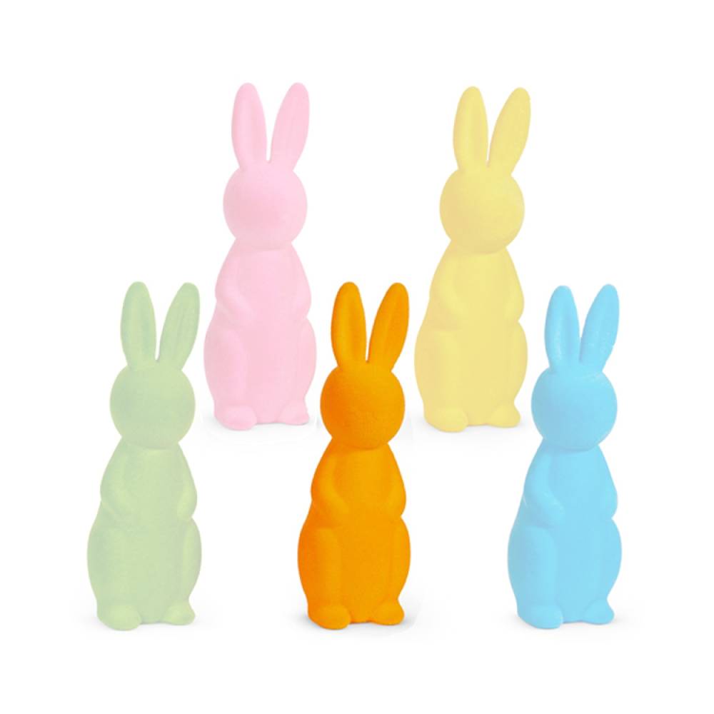 Raz Imports 15" Bright Flocked Bunny