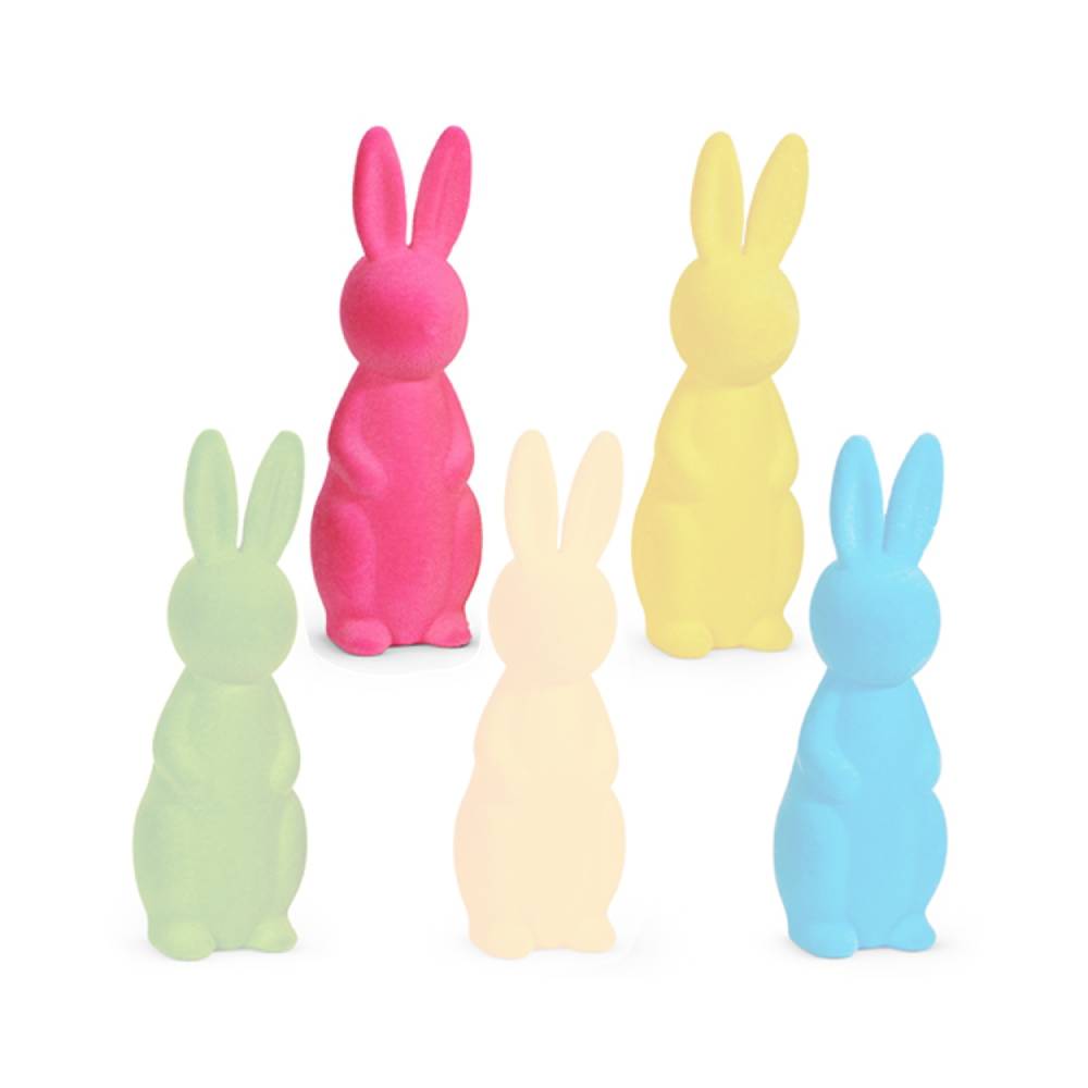 Raz Imports 15" Bright Flocked Bunny