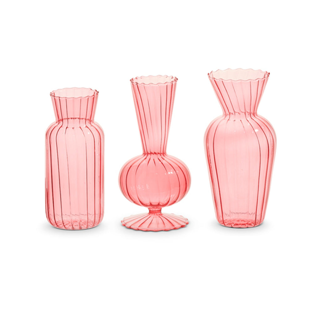 Raz Imports 6" Pink Vases