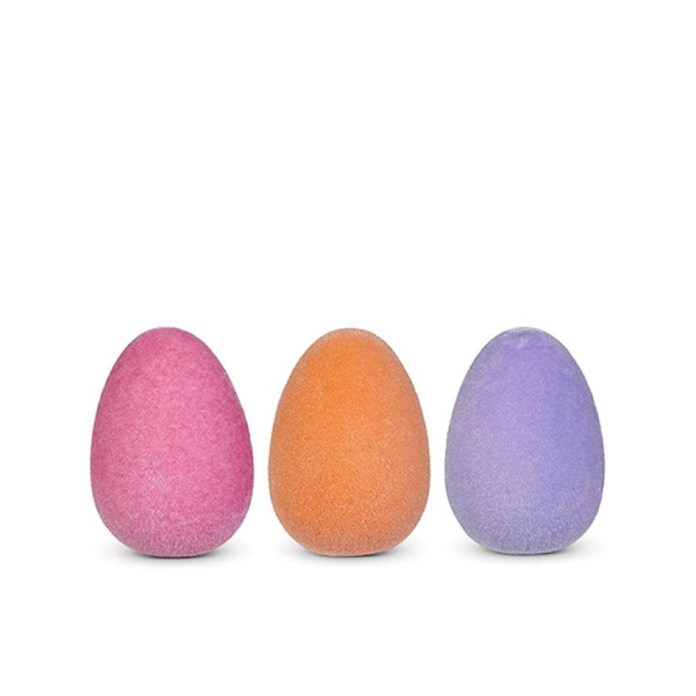 Raz Imports 8" Sherbet Flocked Egg