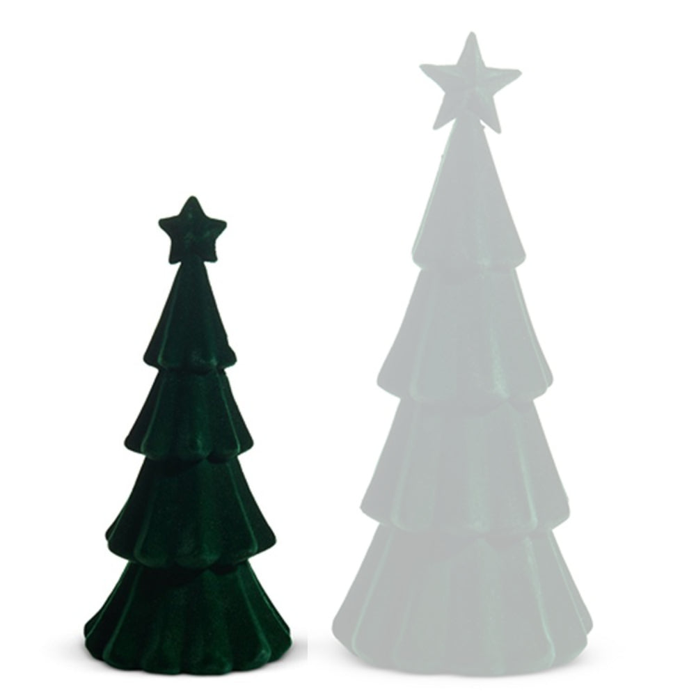 Raz Imports Green Flocked Trees