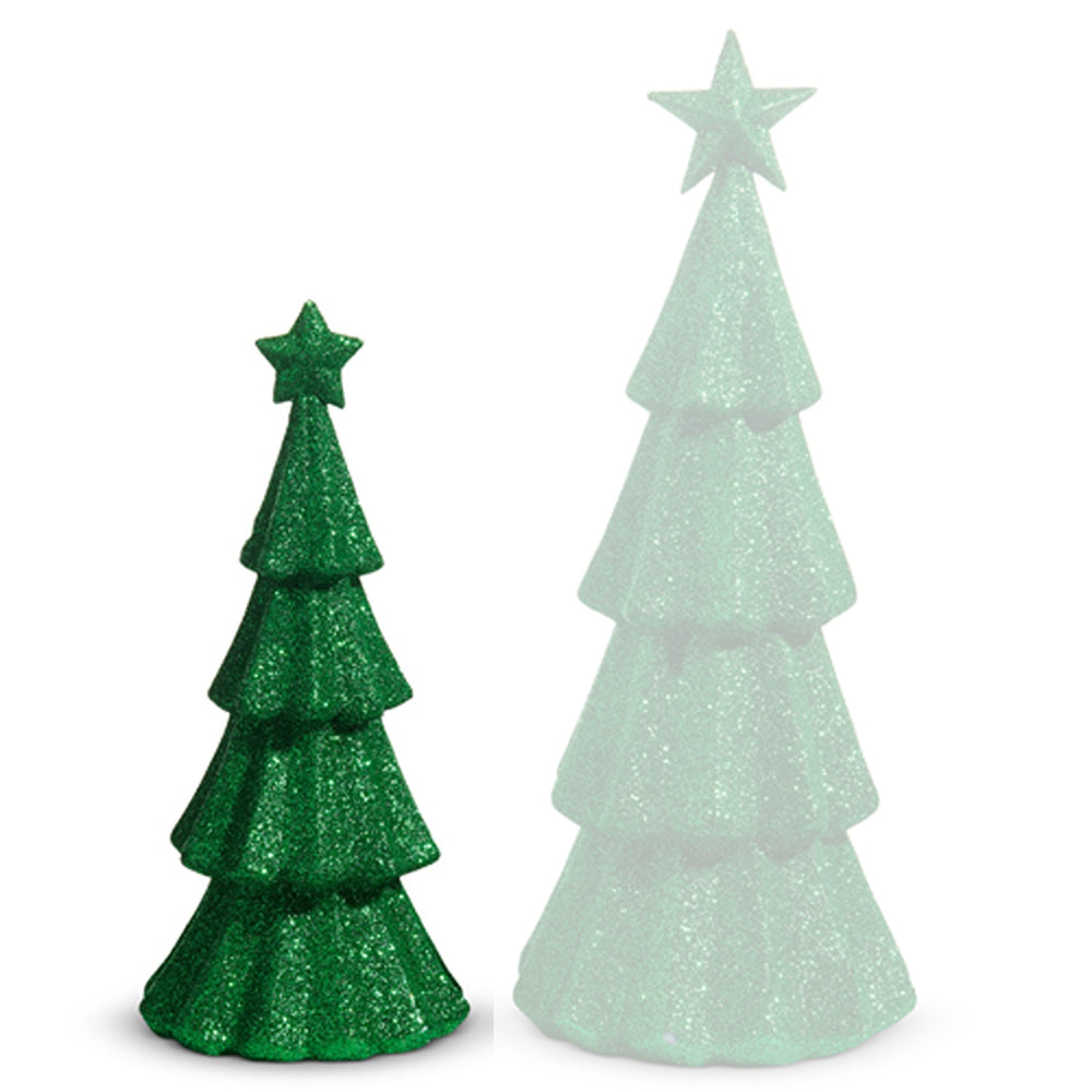 Raz Imports Green Glitter Trees
