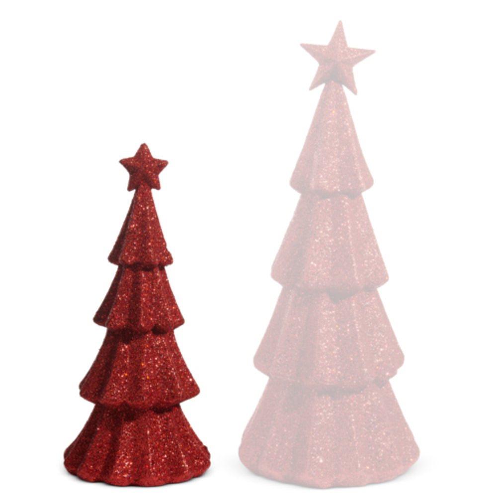 Raz Imports Red Glitter Trees