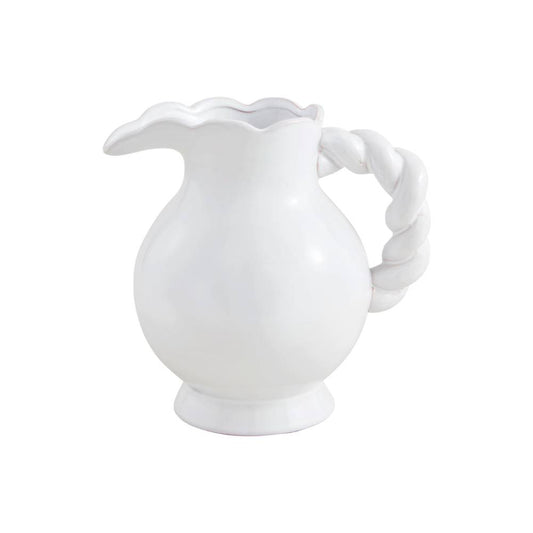 Mud Pie Twisted Handle Pitcher