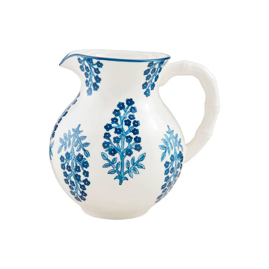 Mud Pie Block Print Pitcher