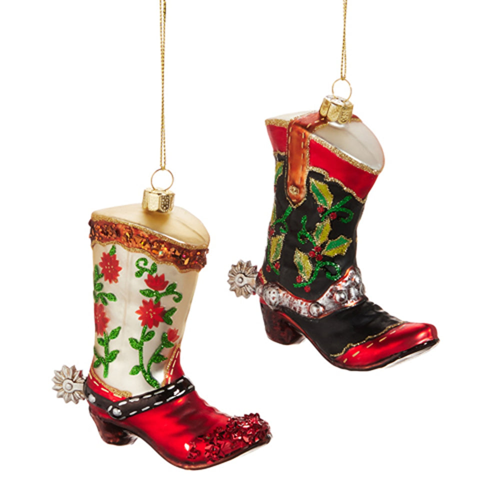 Raz Imports 4.25" Western Boot Ornament