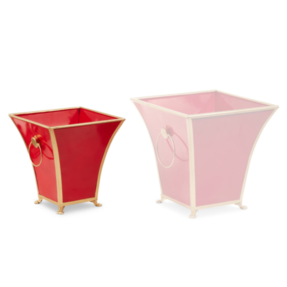 Raz Imports Red and Gold Cache Pots