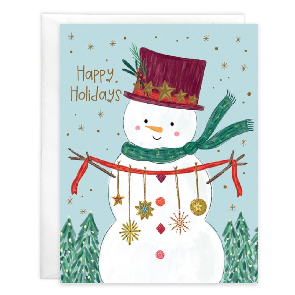 Gina B Designs Christmas Card - Sparkle Snowman