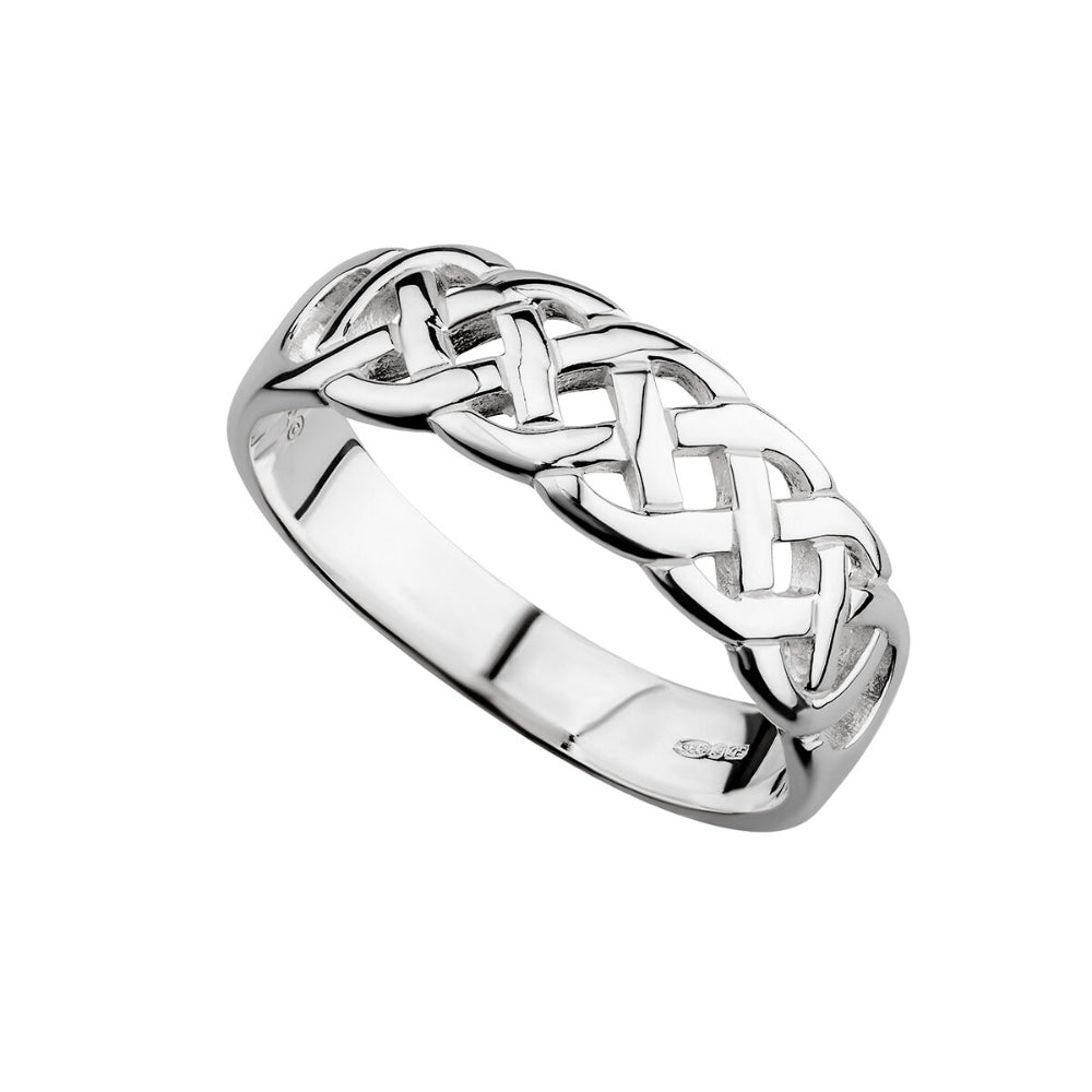 Ladies Sterling Silver Celtic Woven Ring