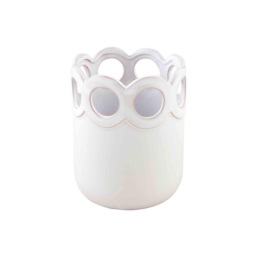 Mud Pie Scalloped Edge Utensil Holder