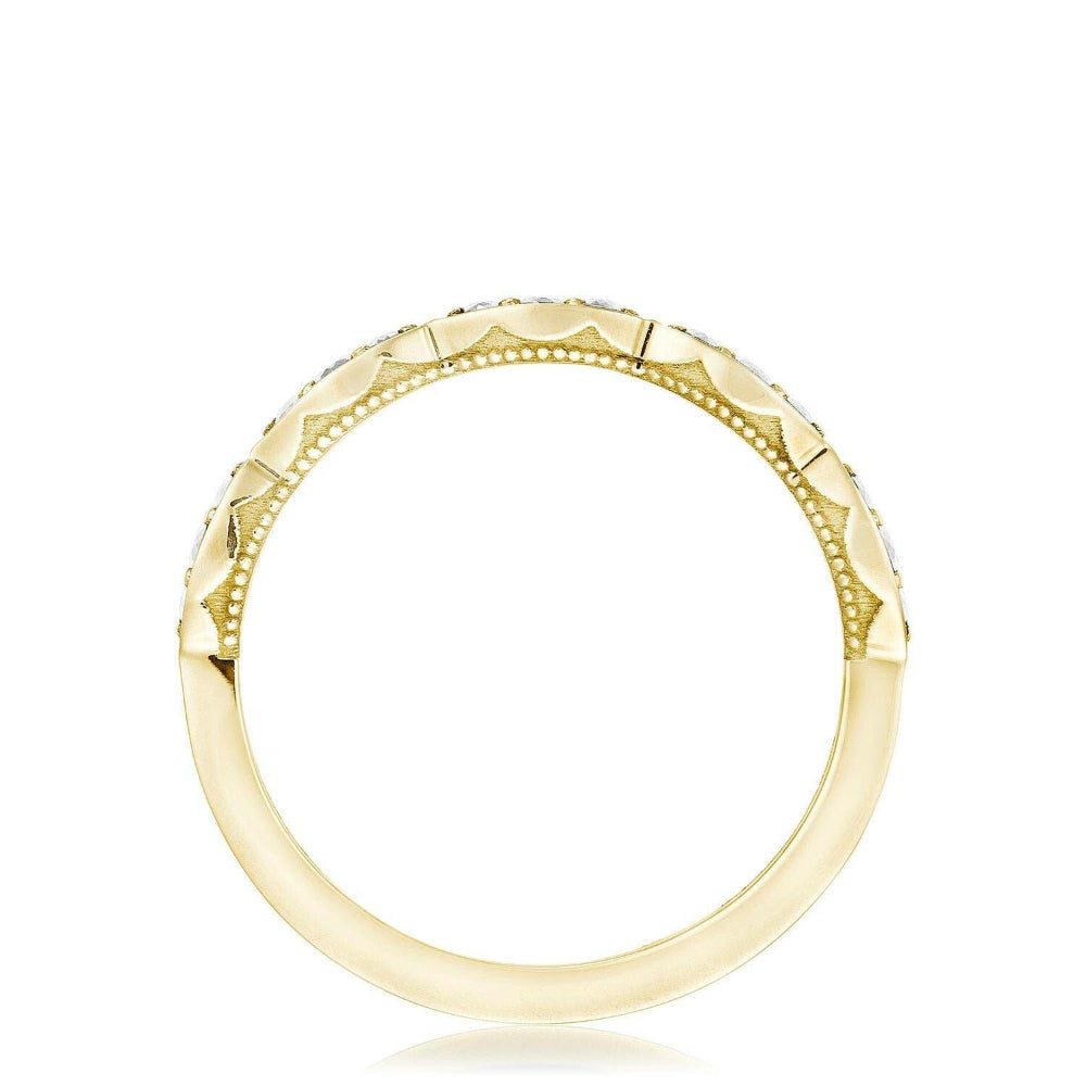 Tacori 18k Gold Marquise Design Wedding Band with Diamonds