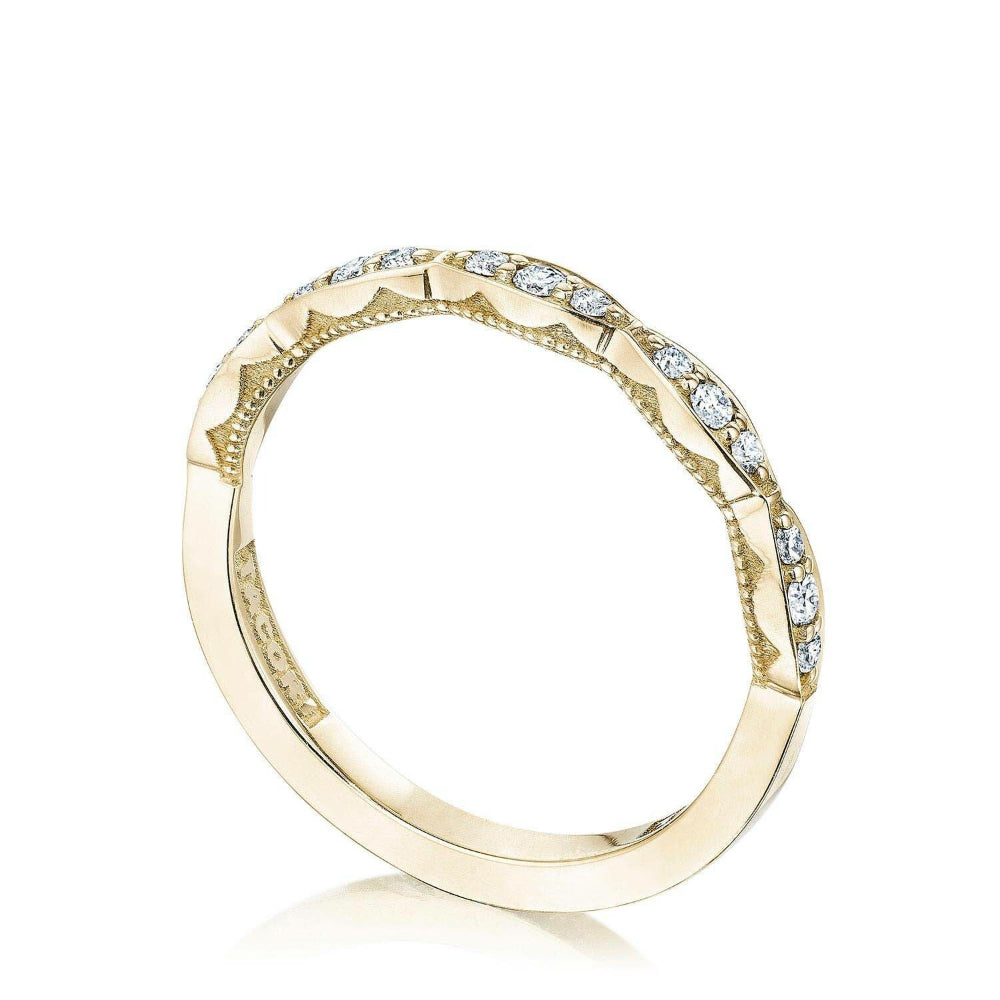 Tacori 18k Gold Marquise Design Wedding Band with Diamonds