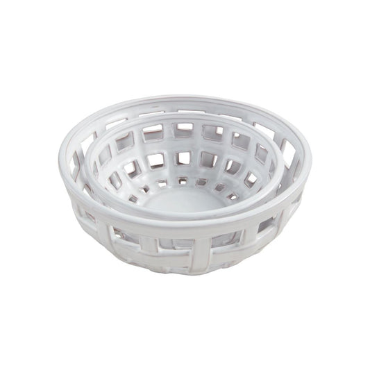 Mud Pie Nested Basket Weave Bowls