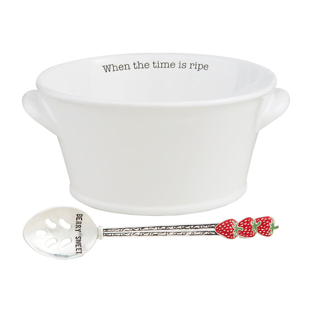 Mud Pie Time is Ripe Strawberry Bowl Set