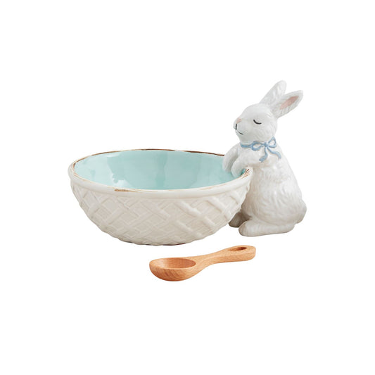 Mud Pie Bunny Candy Dish Set