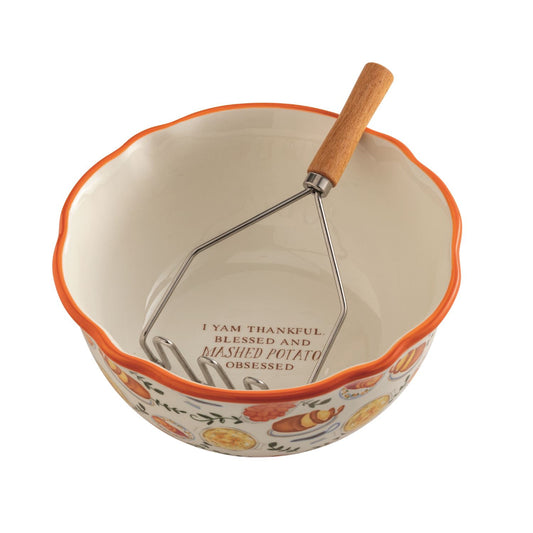 Mud Pie Yam Potato Bowl Set